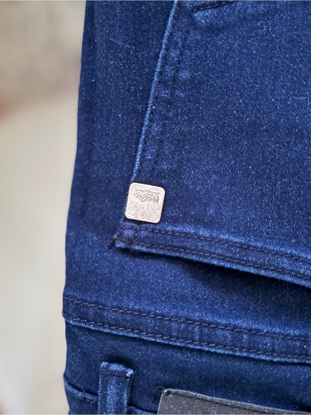 Women's Dark Blue Skinny Jeans - Picture 7 of 8